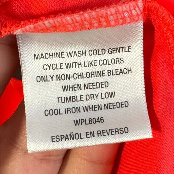 Greg Norman For Tasso Elba Orange & Gray Polo Size Large - Picture 6 of 6